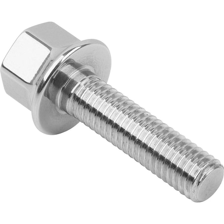 M12 Hex Head Cap Screw, Polished 316 Stainless Steel, 45 Mm L